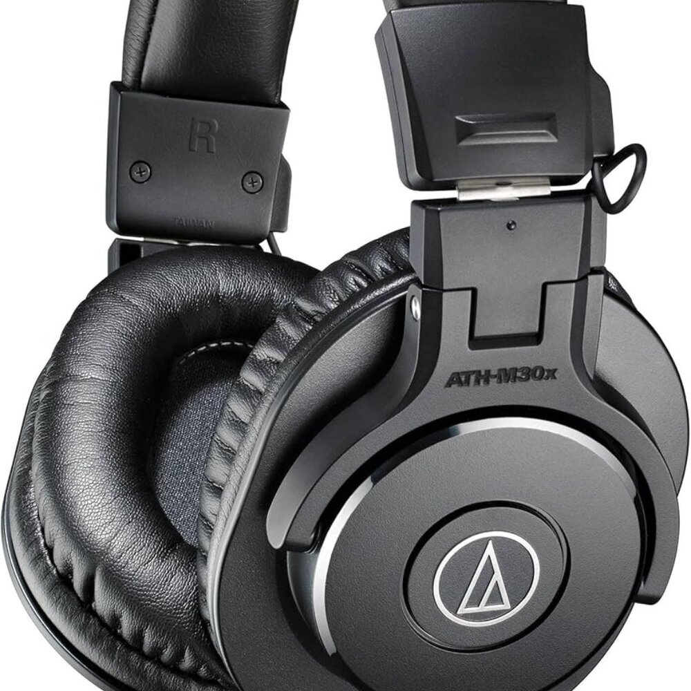 ATH-M30x Professional Studio Monitor Headphones, Black